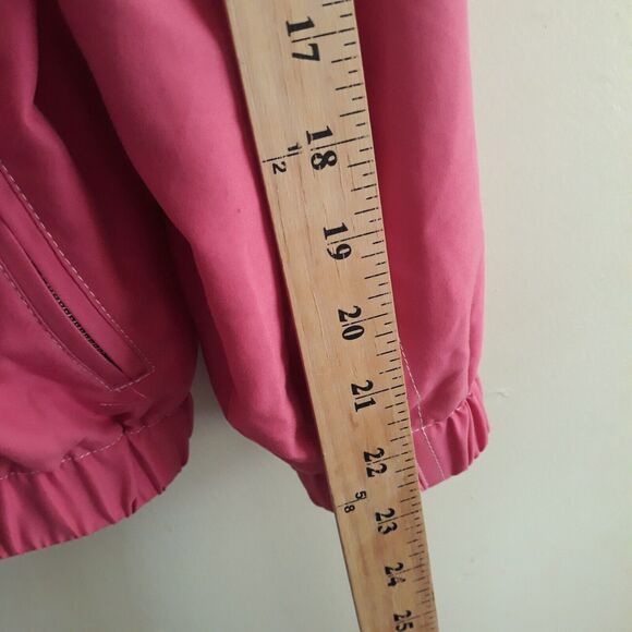 Alfred Dunner Jacket Fuchsia Pink Small Zip Daisy Charms Floral  Print Lining - Picture 11 of 13